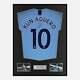 Framed Sergio Agüero Signed Manchester City Shirt 2018-19 Centurions Modern
