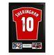 Framed Teddy Sheringham Signed Manchester United Shirt Number 10 Autograph