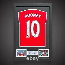 Framed Wayne Rooney Hand Signed Manchester United 2023/2024 Shirt With COA £175