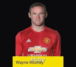 Framed Wayne Rooney Hand Signed Manchester United Football Shirt With Coa £165