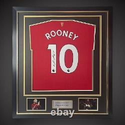 Framed Wayne Rooney Hand Signed Manchester United Football Shirt With Coa £245