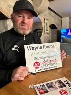 Framed Wayne Rooney Signed Manchester United New Stats Montage Photo £79.99