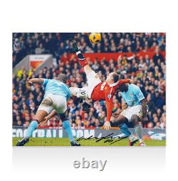 Framed Wayne Rooney Signed Manchester United Photo Overhead Kick Autograph