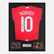 Framed Wayne Rooney Signed Manchester United Shirt 2008 CL Final Modern