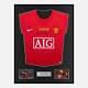 Framed Wayne Rooney Signed Manchester United Shirt 2008 Moscow Modern