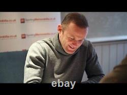 Framed Wayne Rooney Signed Manchester United Shirt Adizero Player Issue, 2015