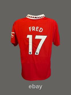 Fred Signed 22/23 Manchester United Football Shirt COA
