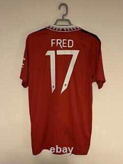 Fred Signed Manchester United Home 22/23 Shirt WITH COA