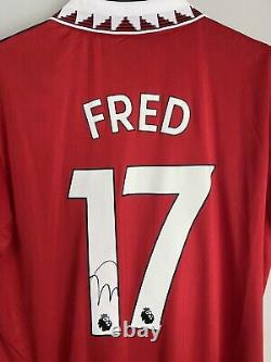 Fred Signed Manchester United Premier League Brazil International With COA