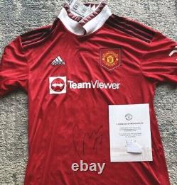 Fred Signed Manchester United Shirt Direct From The Club