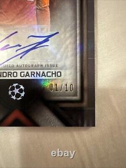 Garnacho Signed Manchester United 01/10 First Print Rare Card Topps Museum