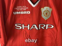 Garry Neville Signed Manchester United 1999 Champions League Shirt -Reproduction