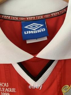 Garry Neville Signed Manchester United 1999 Champions League Shirt -Reproduction