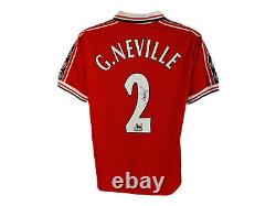 Gary Neville Manchester United 1999 Signed Football Shirt COA