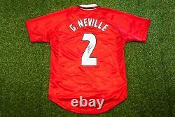 Gary Neville Signed Jersey Manchester United F. C. Genuine Signature AFTAL COA
