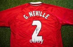 Gary Neville Signed Jersey Manchester United F. C. Genuine Signature AFTAL COA