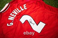 Gary Neville Signed Jersey Manchester United F. C. Genuine Signature AFTAL COA