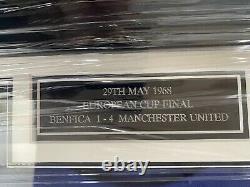 George Best Bobby Charlton Brian Kidd Signed 1968 Manchester United Shirts