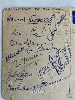 George Best Dennis Law Bobby Charlton Manchester United Signed AFTAL OnlineCOA