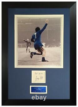 George Best Hand Signed Manchester United 1968 European Cup Framed With C. O. A
