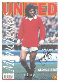 George Best, Man Utd Legend, Hand Signed Framed 40cm x 30cm Magazine Cover & COA