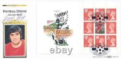 George Best Man Utd Legend, Hand Signed Framed 40x30cm FDC First Day Cover & COA
