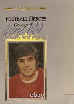 George Best Man Utd Legend, Hand Signed Framed 40x30cm FDC First Day Cover & COA
