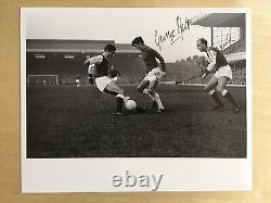 George Best Manchester United & Don Howe Arsenal Dual Hand Signed Autographs COA