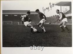 George Best Manchester United & Don Howe Arsenal Dual Hand Signed Autographs COA