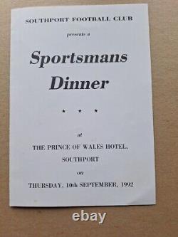 George Best Manchester United / Northern Ireland Legend Hand Signed Dinner Menu