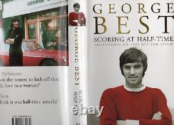 George Best SIGNED Scoring at Half-Time Manchester United Football Ireland Busby