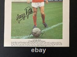 George Best Signed 1968 Manchester United Card Hand Signed Typhoo Tea Card