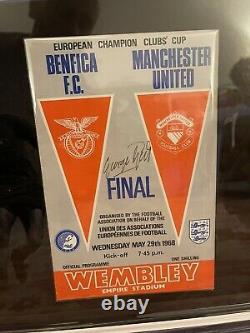 George Best Signed 1968 Manchester United European Cup Final Shirt & Programme
