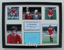 George Best Signed Manchester United Multi Picture Career Display (21707)