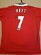 George Best Signed Number 7 Manchester United Retro 2004 Shirt