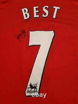 George Best Signed Number 7 Manchester United Retro 2004 Shirt