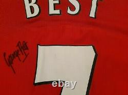 George Best Signed Number 7 Manchester United Retro 2004 Shirt