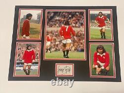 George Best Signed Photo Display Manchester United Football Autograph COA