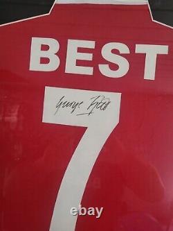 George Best Signed Shirt Manchester United Man Utd Top COA