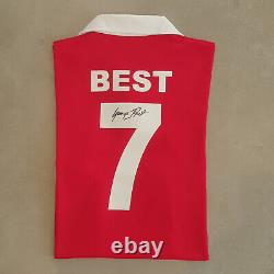George Best signed 1970 Manchester United shirt jersey with certificate + PROOF