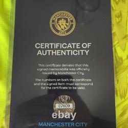Gianluigi Donnarumma Hand Signed Manchester City 25/26 shirt + Club Coa