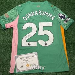 Gianluigi Donnarumma Signed 25/26 Manchester City Shirt with EXACT VIDEO PROOF