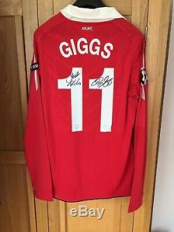 Giggs Manchester United Match Worn Shirt. Known Game. Signed. Authenticated