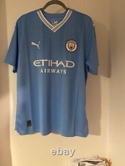 Gvardiol Manchester City Signed Football Shirt Brand New
