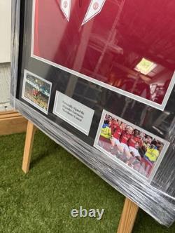 Hand Signed Alejandro Garnacho Manchester United Framed Shirt With COA