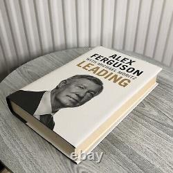 Hand Signed Alex Ferguson Leading Hardback Book / Manchester United Football