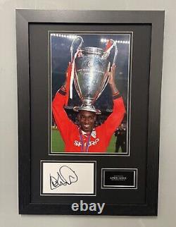 Hand Signed Andy Cole Treble99 Manchester United Display + COA