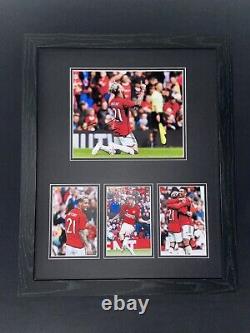 Hand Signed Antony Framed Display Manchester United With COA