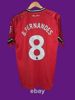 Hand Signed Bruno Fernandes 25/26 Manchester United Home Shirt