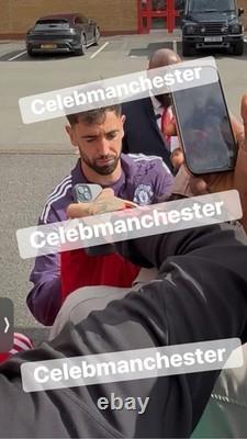 Hand Signed Bruno Fernandes 25/26 Manchester United Home Shirt Proof